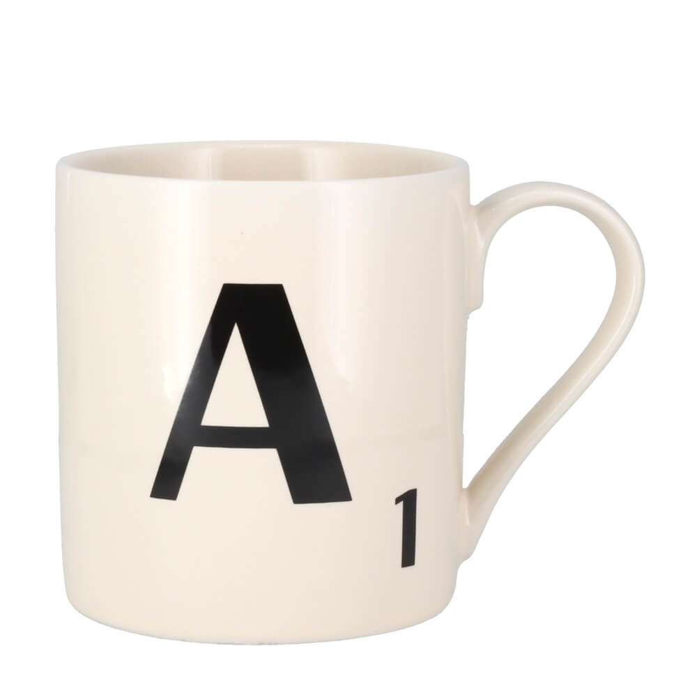 Scrabble Tile Letters A - Z Ceramic Gift Mug | All Letters In Stock