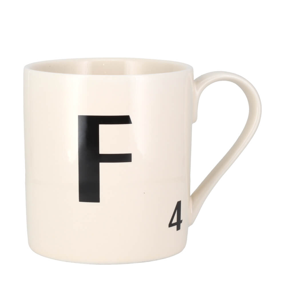 Scrabble Tile Letters A - Z Ceramic Gift Mug | All Letters In Stock