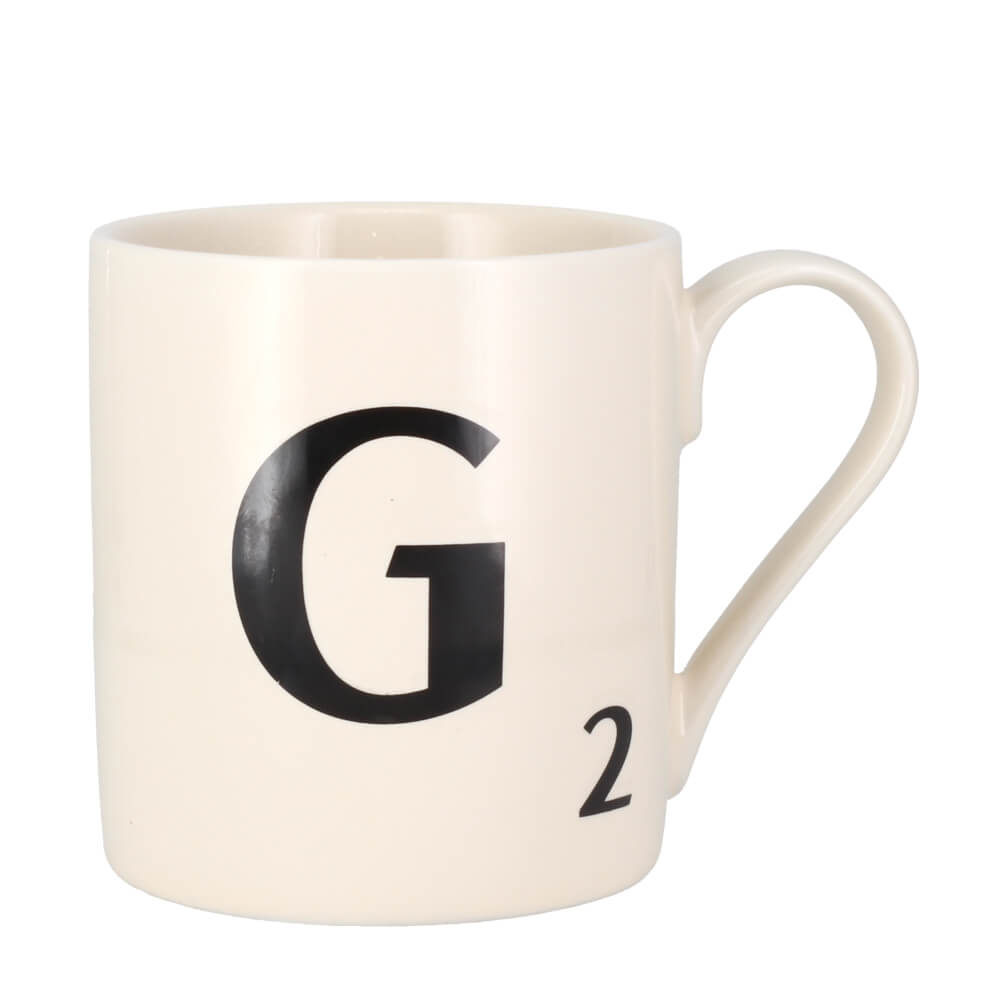 Scrabble Tile Letters A - Z Ceramic Gift Mug | All Letters In Stock