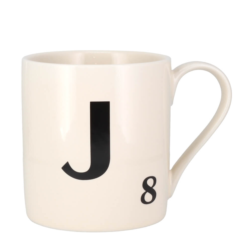 Scrabble Tile Letters A - Z Ceramic Gift Mug | All Letters In Stock