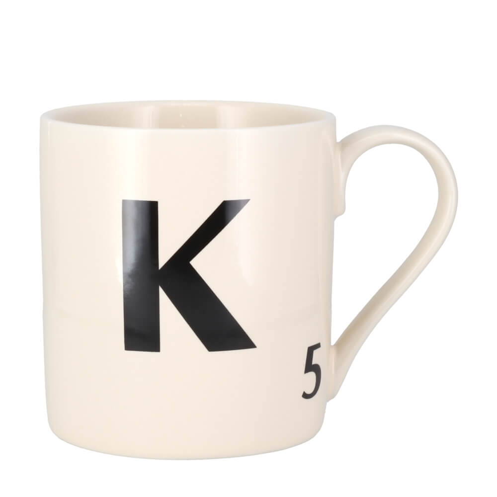 Scrabble Tile Letters A - Z Ceramic Gift Mug | All Letters In Stock