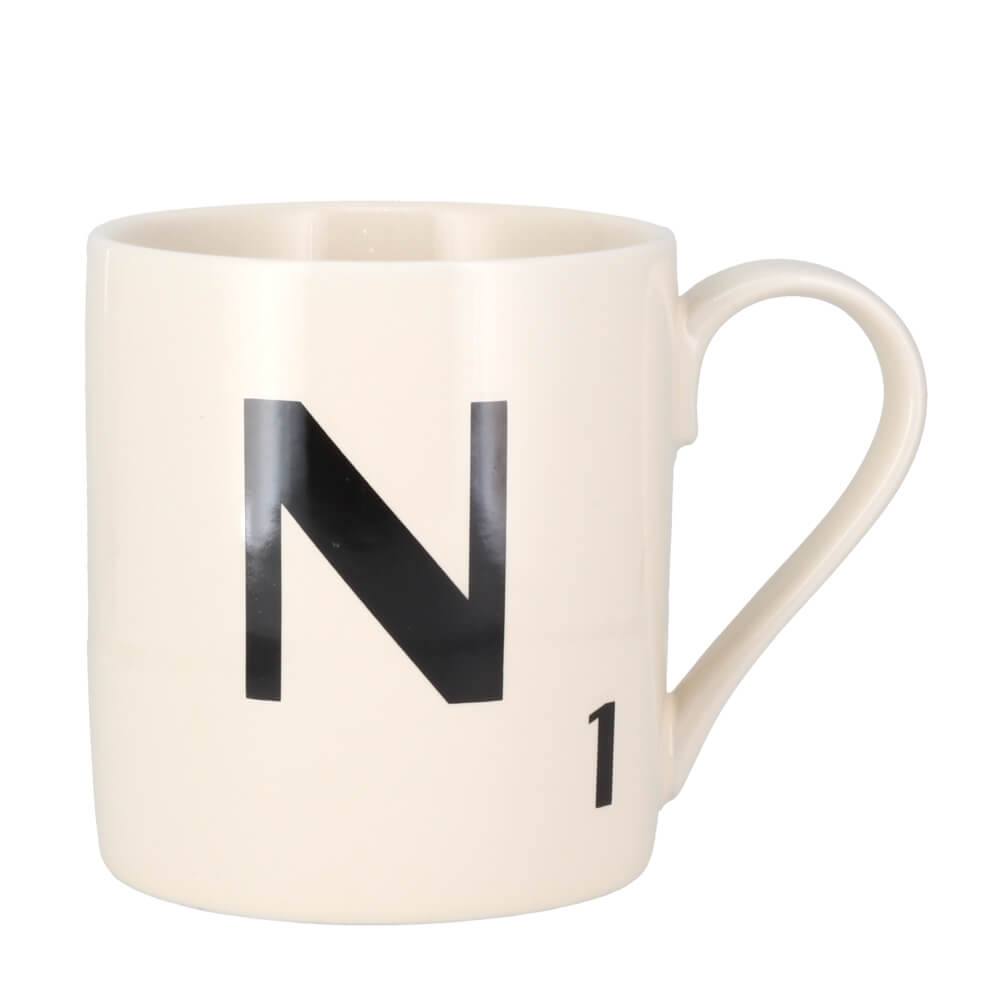Scrabble Tile Letters A - Z Ceramic Gift Mug | All Letters In Stock
