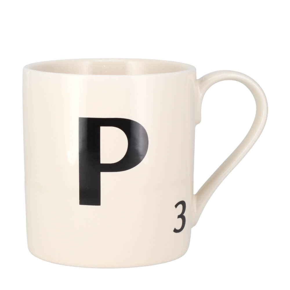 Scrabble Tile Letters A - Z Ceramic Gift Mug | All Letters In Stock