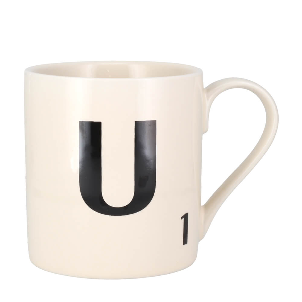 Scrabble Tile Letters A - Z Ceramic Gift Mug | All Letters In Stock