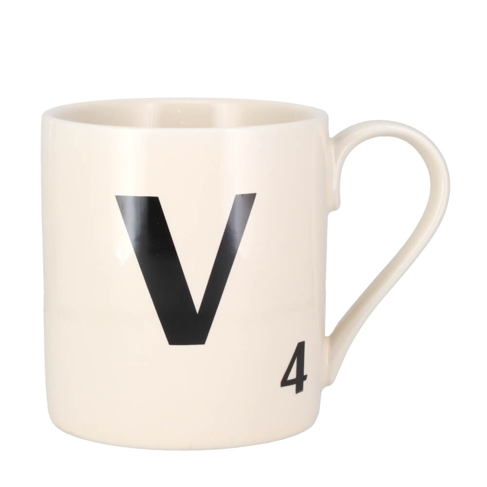 Scrabble Tile Letters A - Z Ceramic Gift Mug | All Letters In Stock