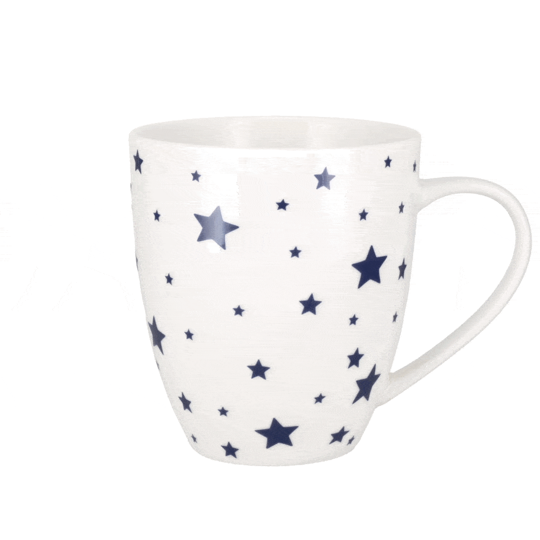 Spinning image of Crush Dark Blue Stars mug