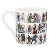 McLaggan Picturemaps Book Mug Writers and Characters China Coffee Cup