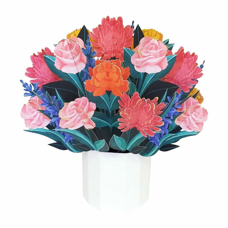 Large Pop-Up Flower Bouquet Card Snapdragon Florever by Origamo