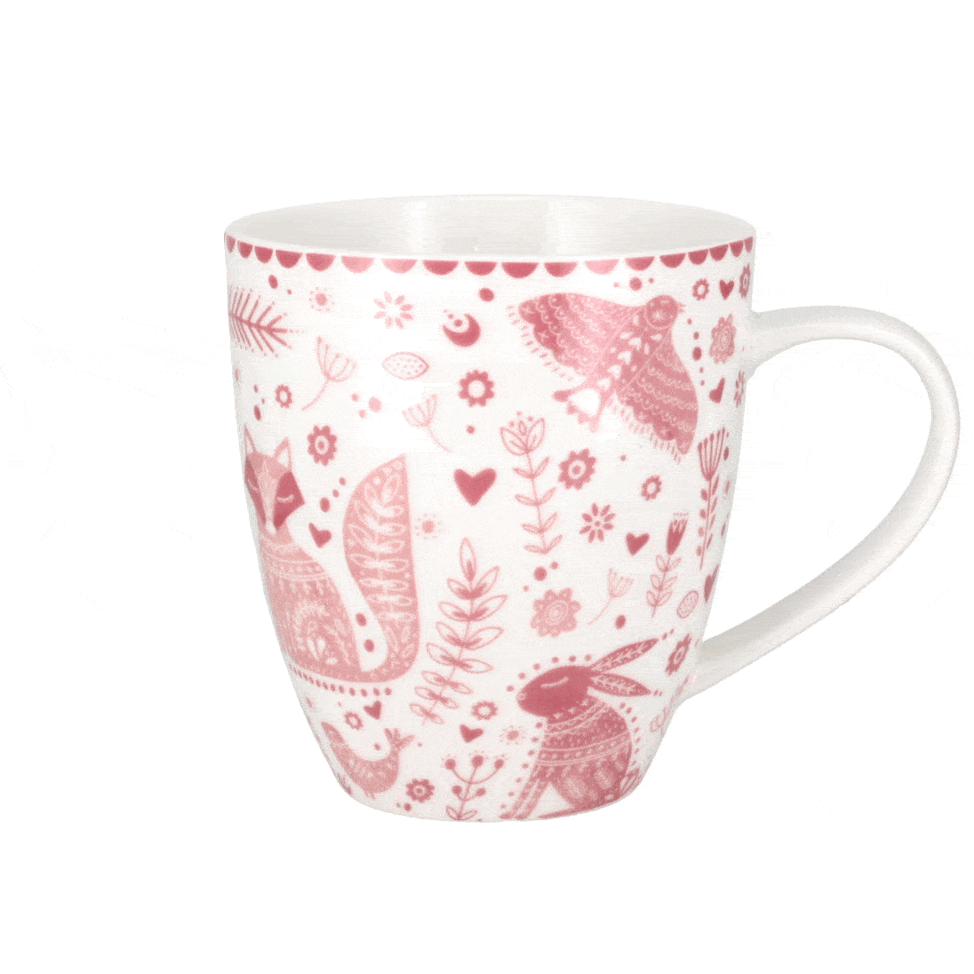 Spinning image of Crush Folk Animal mug in pink