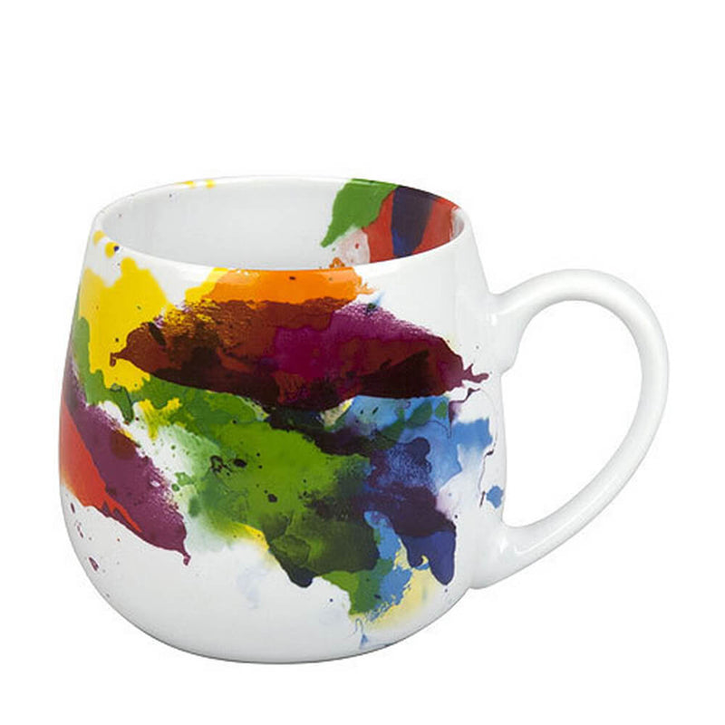 Konitz Snuggle Mug Watercolour Flow Multi Colour Porcelain Coffee Cup