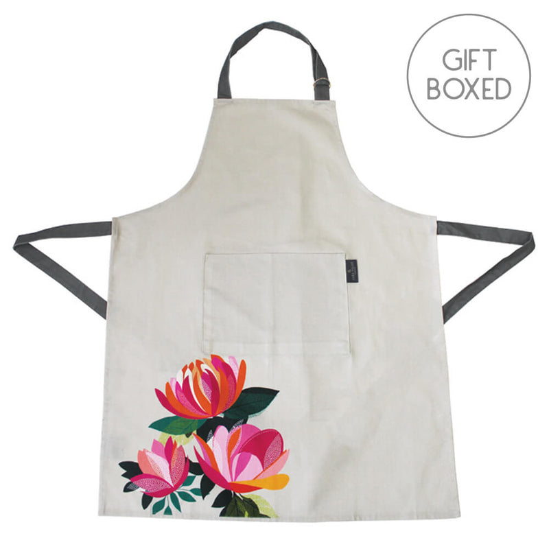 My Gifts Trade Sara Miller Peony Placement Floral Kitchen Apron