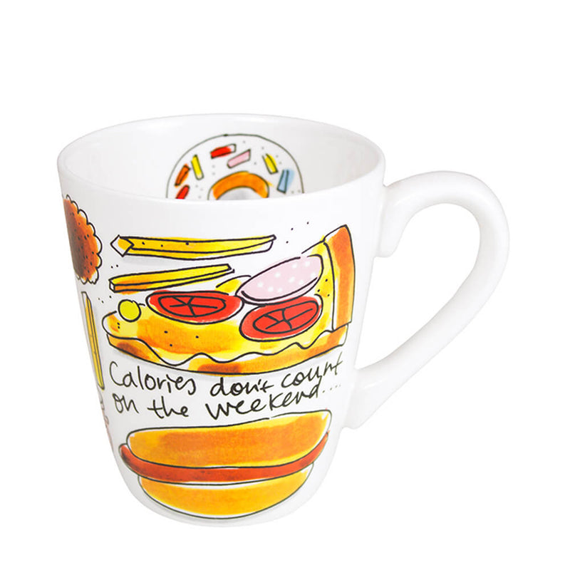 My Gifts Trade Blond Amsterdam I Heart Snacks Mug 450ml Ceramic Cup