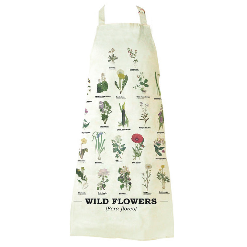 Gift Republic Ecologie Fera Flores Wild Flowers Cotton Kitchen Apron