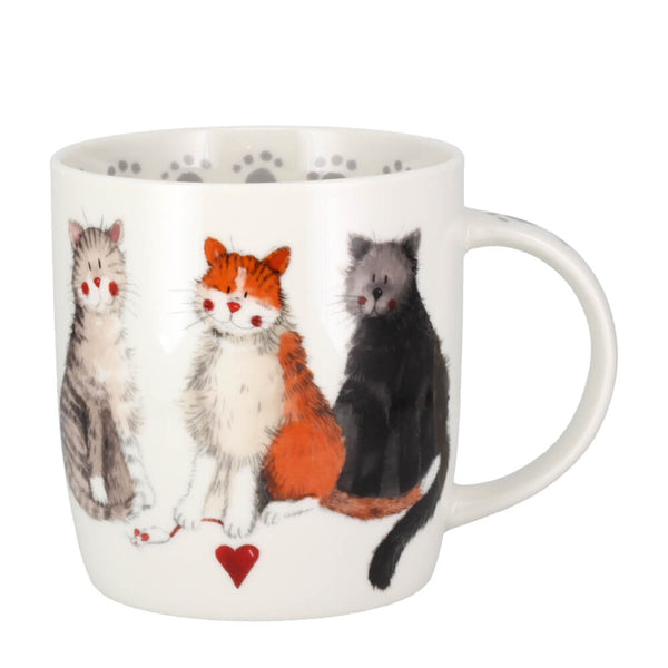Alex Clark Art  Cat Mug - The Good, The Bad and The Incredibly Furry