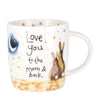 Alex Clark Love You To The Moon And Back Rabbits Gift Mug Coffee Cup