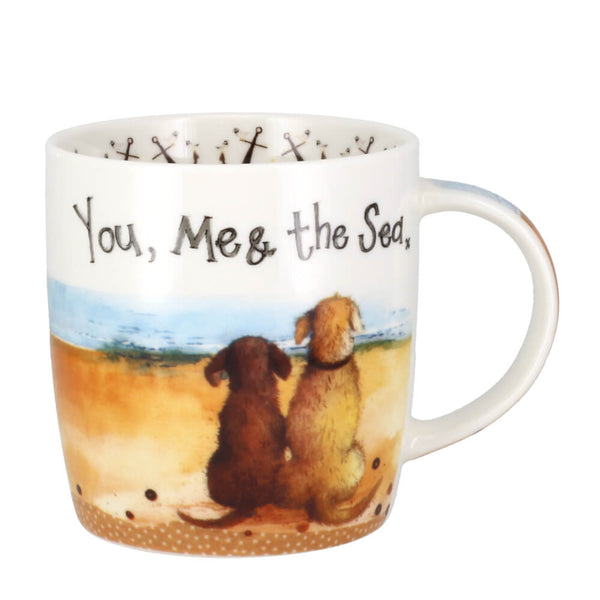 Alex Clark You, Me And The Sea Watercolour Gift Mug China Coffee Cup