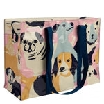 Blue Q Zipped Tote Bag Happy Dogs Recycled Bag with Shoulder Straps