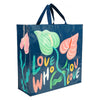 Blue Q Tote Bag Love Who You Love Shoulder Shopper Recycled Bag