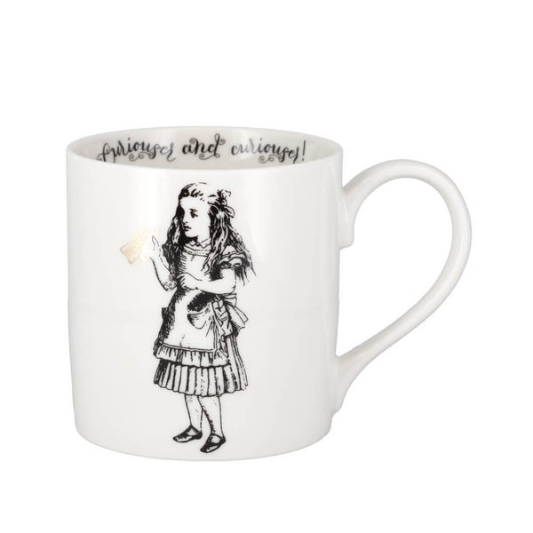 V&A Alice in Wonderland Curiouser and Curiouser Fine China Gift Mug