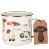 Gift Republic Ecologie Fungi Mushrooms Cream Enamel Mug 500ml