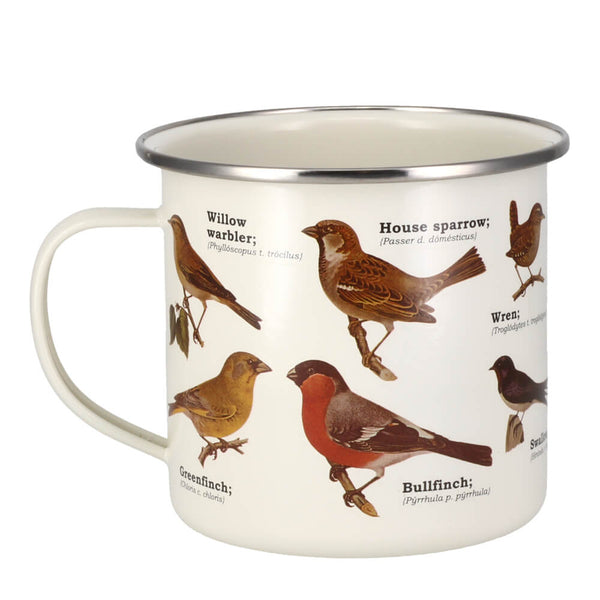 Gift Republic Ecologie Hortus Aves Garden Birds Enamel Mug 500ml