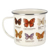 Gift Republic Ecologie Papiliones Butterflies Cream Enamel Mug 500ml