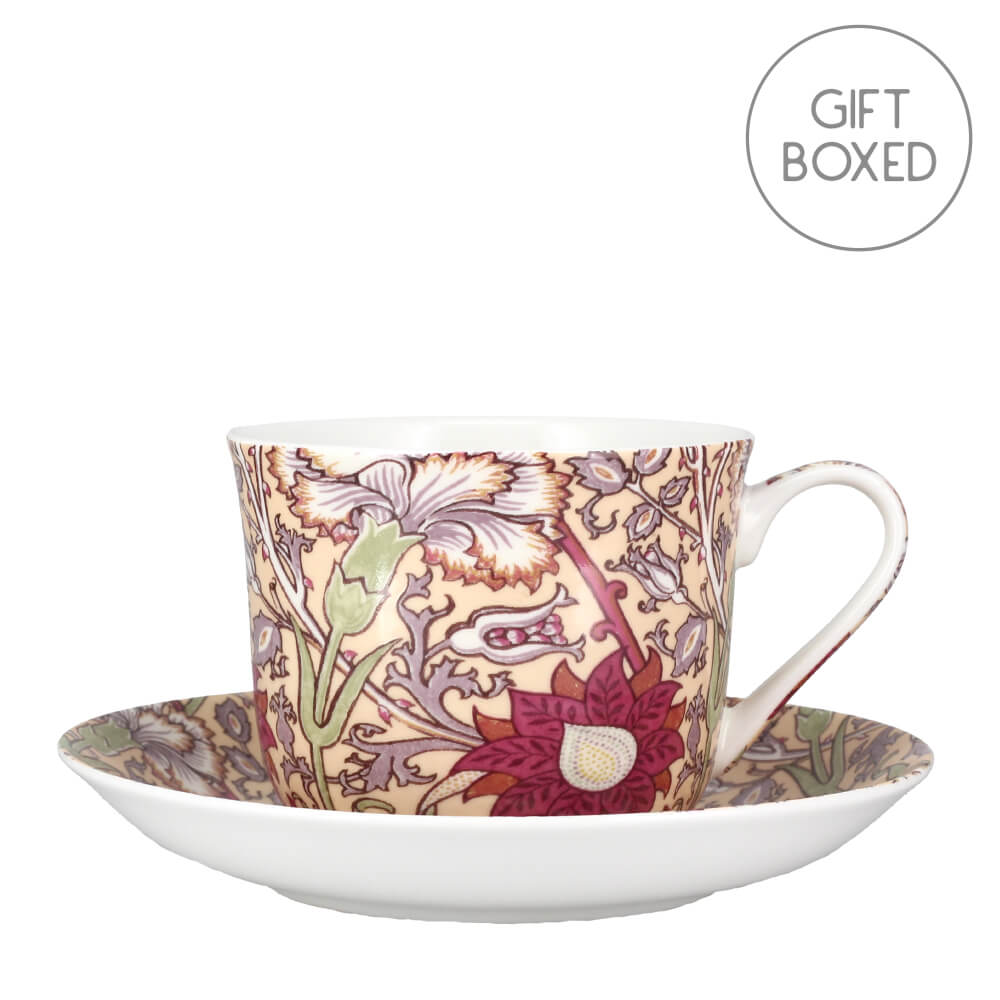 Heritage Morris Rose China Cup Saucer