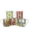 Heritage William Morris Balmoral Mugs Set of 6 Fine Bone China Cups