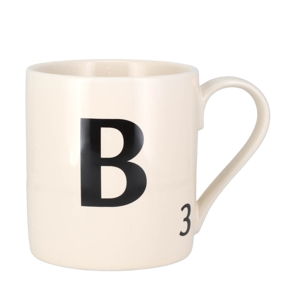 Scrabble Tile Letters A - Z Ceramic Gift Mug | All Letters In Stock