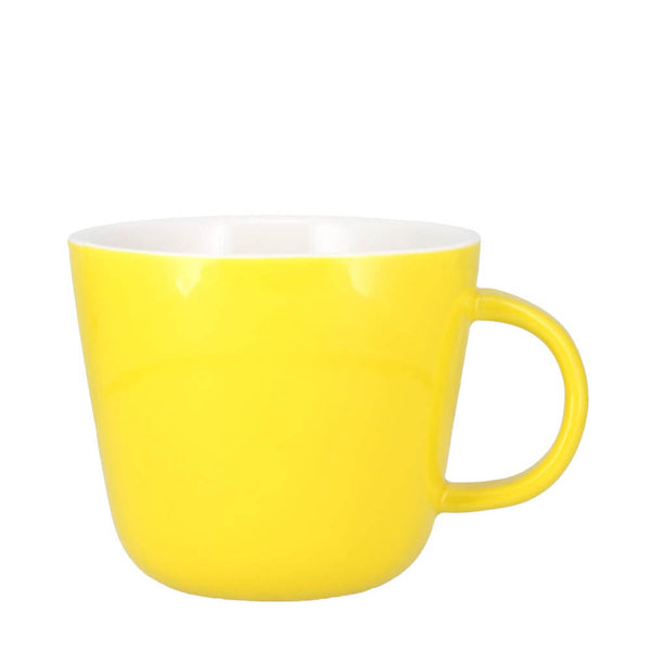 Joyce & Joan Colour Block Lemon Yellow Porcelain Coffee Mug