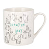 Crazy Cat Lady Mug KitchenCraft White Fine China 300ml Coffee Cup