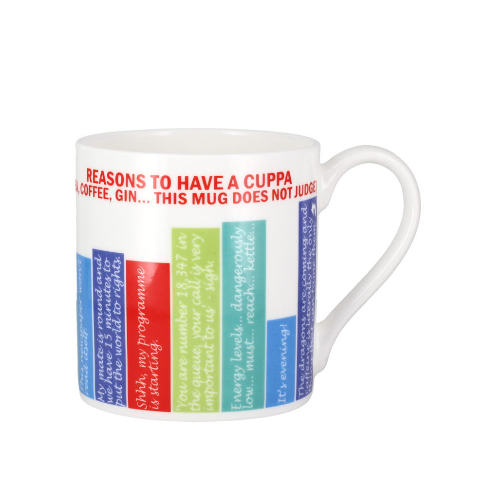 McLaggan Reasons To Have A Cuppa by Betsy Benn Bone China Gift Mug