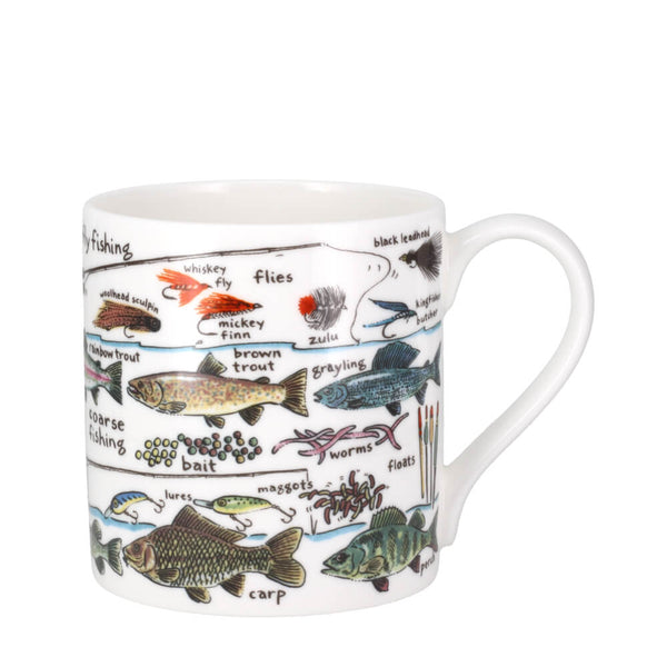 McLaggan Smith Mugs Picturemaps Fishing China Personalised Gift Mug