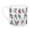 Jane Austen Mug McLaggan Picturemaps Book Characters Bone China Cup