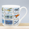 McLaggan Picturemaps Aviation History Firsts Bone China Mug Coffee Cup