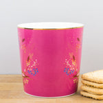 Portmeirion Sara Miller Chelsea Pink & Gold Fine China Gift Boxed Mug