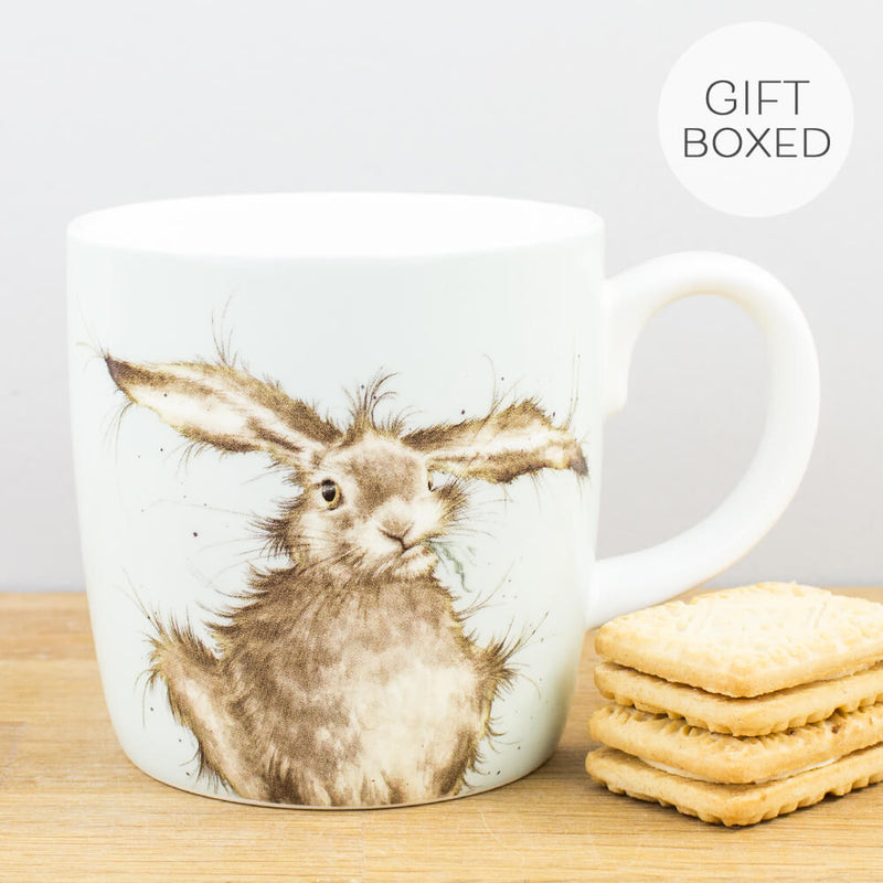 Royal Worcester Wrendale Designs Hare Brained Bone China Gift Box Mug