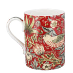 Strawberry Thief Mug Royal Worcester Red Bone China Cup in a Hat Box