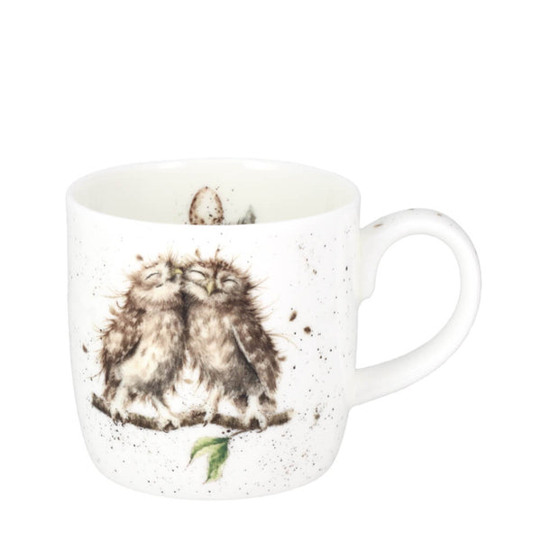 Royal Worcester Wrendale Designs Birds of a Feather Owls China Mug