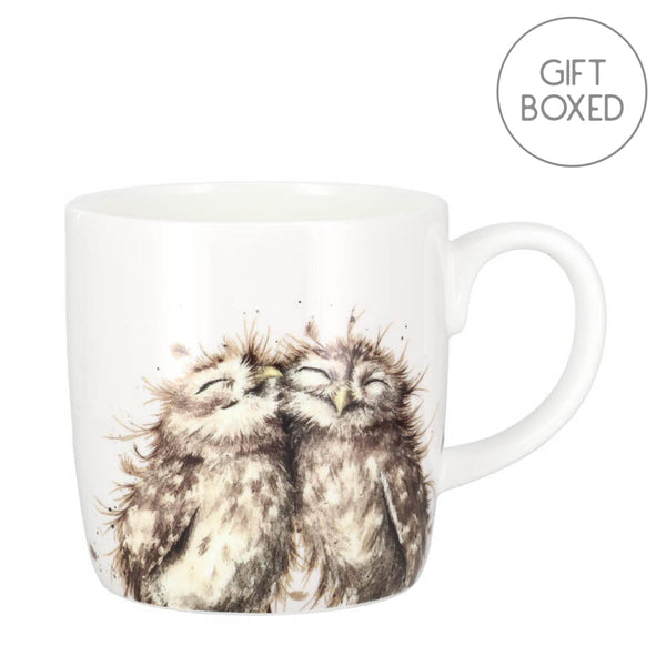 Royal Worcester Wrendale Designs The Twits Owls Bone China Gift Mug