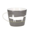 Scion Mr Fox Mug Charcoal Grey and Lime Green Fine China Coffee Cup