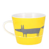 Scion Mr Fox Mug Yellow and Charcoal Grey Green Fine China Coffee Cup