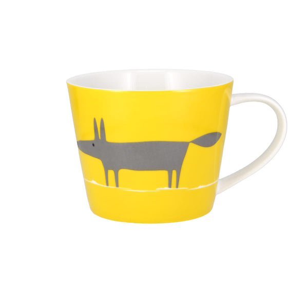 Scion Mr Fox Charcoal & Yellow Large China Mug