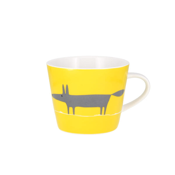 Scion Mr Fox Charcoal & Yellow China Mug