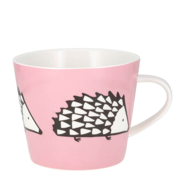 Scion Spike Hedgehog Mug Pale Pink Fine China 350ml Modern Coffee Cup