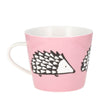 Scion Spike Hedgehog Mug Pale Pink Fine China 350ml Modern Coffee Cup