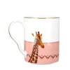 Fifty One Percent Yvonne Ellen Giraffe Gold Decorated Coffee Cup Mug