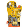 Blue Q Man With A Pan Retro Super-Insulated Cotton Oven Mitt